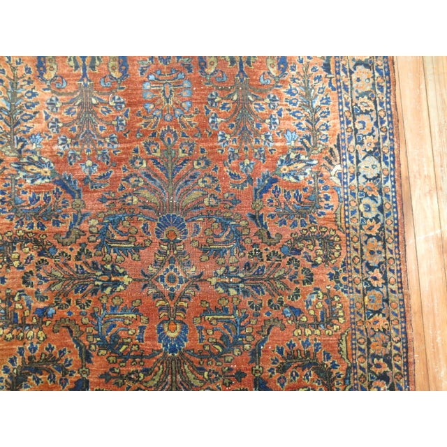 Early 20th Century Persian Sarouk Rug - 4'9" x 8' For Sale - Image 11 of 18