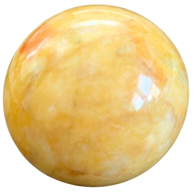 Stone Vintage Italian Alabaster Marble Fruit – Hand-Carved Stone Apples, Set of 4 For Sale - Image 7 of 7