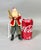 Antique Japanese Santa Claus figure, circa 1930s, with a hand-painted composition face and hands, woolly cotton beard, red...