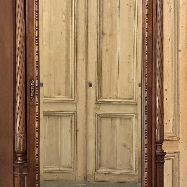 Late 19th Century 19th Century French Louis XVI Walnut Armoire For Sale - Image 5 of 18