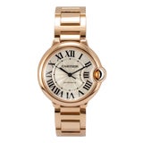 Cartier Ballon Bleu Medium 36mm W69004z2/3003 18k Rose Gold Automatic Watch For Sale