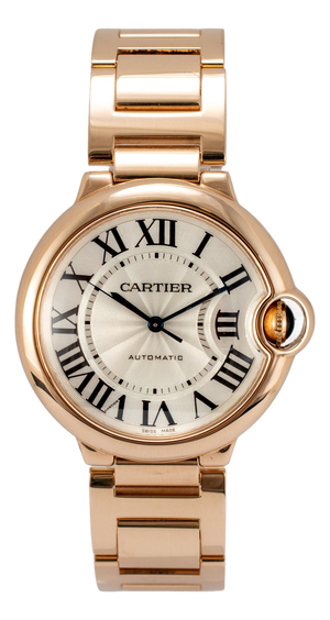 Cartier Ballon Bleu Medium 36mm W69004z2/3003 18k Rose Gold Automatic Watch