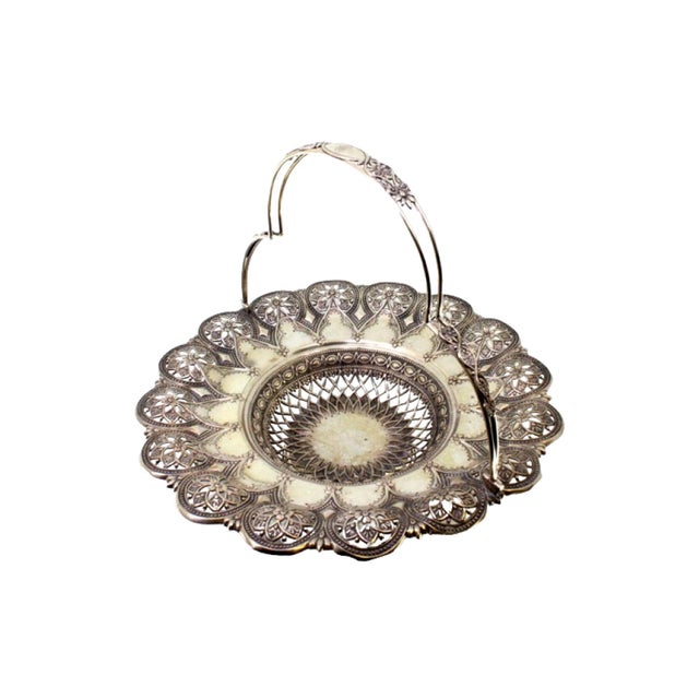 Silver Fruit Bowl with Cutouts For Sale - Image 10 of 10