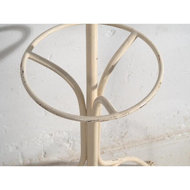 Vintage White Iron Coat Rack, 1920 For Sale - Image 6 of 8