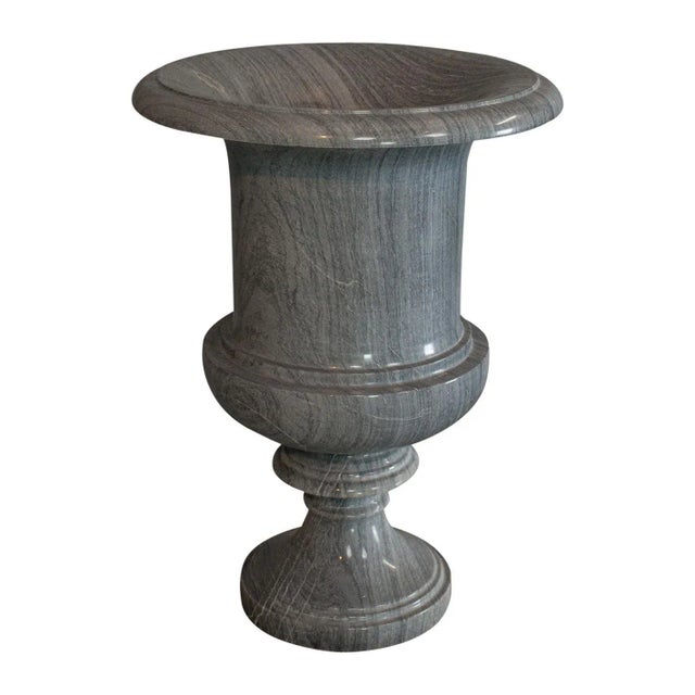 Late 20th Century Striata Marble Decorative Vase Baluster Urn For Sale - Image 13 of 13