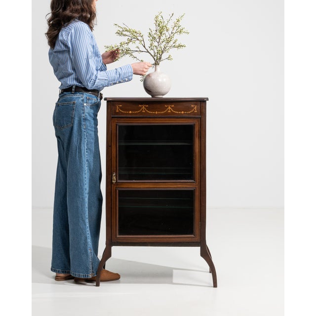 19th Century Edwardian Vitrine Cabinet For Sale - Image 12 of 16