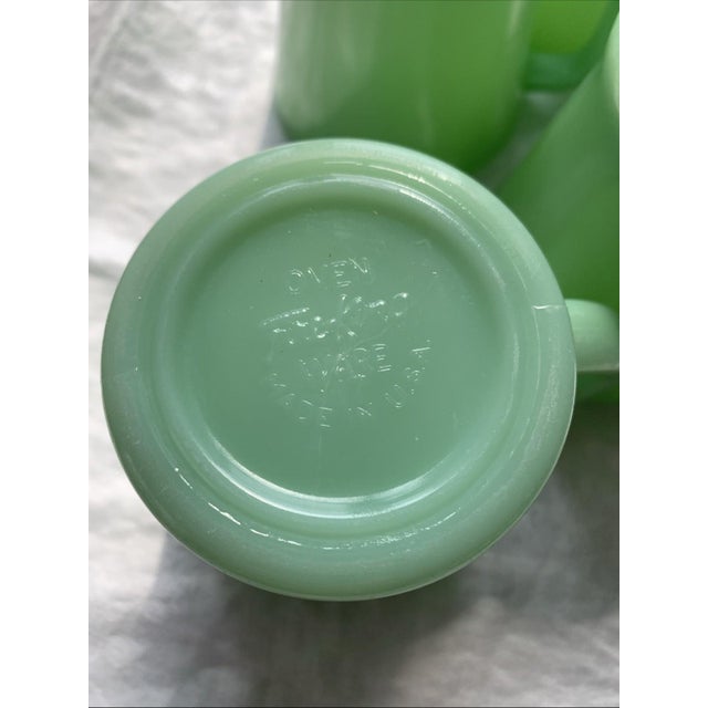 Vintage Fire King Jadeite Mugs Set of 4 For Sale In Seattle - Image 6 of 10