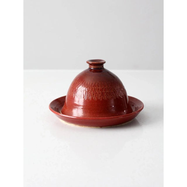 Vintage Studio Pottery Kitchen Cloche For Sale - Image 9 of 11