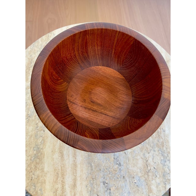 Dansk 1980s Dansk by Jens Quistgaard Staved Teak Salad Bowl For Sale - Image 4 of 5