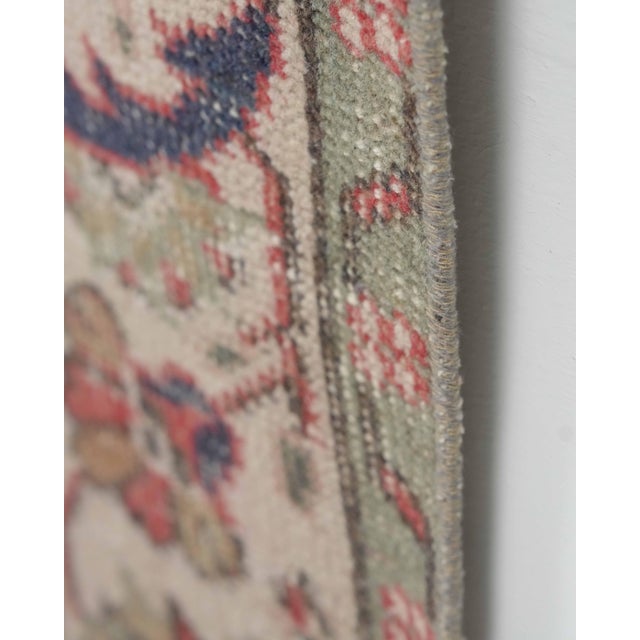 1970s Vintage Turkish Oushak Handmade Wool Cotton Orange Area Rug For Sale - Image 11 of 11