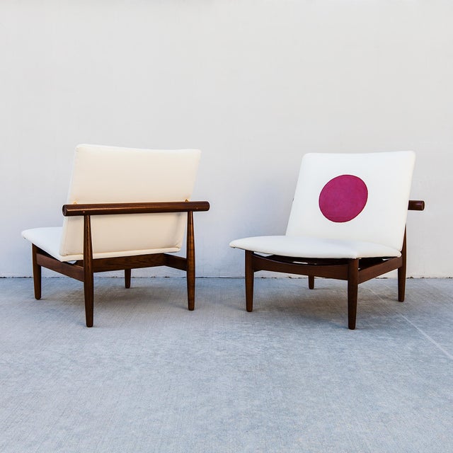 Vintage Restored Finn Juhl Model 137 "Japan" Slipper Chairs in Teak, 2 Pieces For Sale - Image 15 of 16