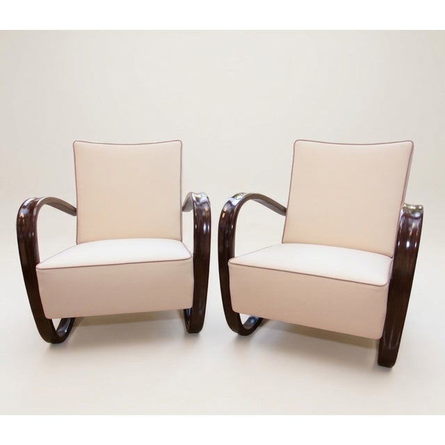 H-269 Lounge Armchairs by Jindrich Halabala for UP Zavody, 1930s, Set of 2 For Sale - Image 13 of 13
