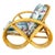 1950s Restored MCM Three-Strand Full Round Pretzel Lounge Chair W/ Arched Base, Pair For Sale - Image 5 of 7