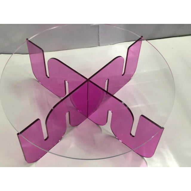 Plastic Modern Wave Legs Coffee Table For Sale - Image 7 of 10