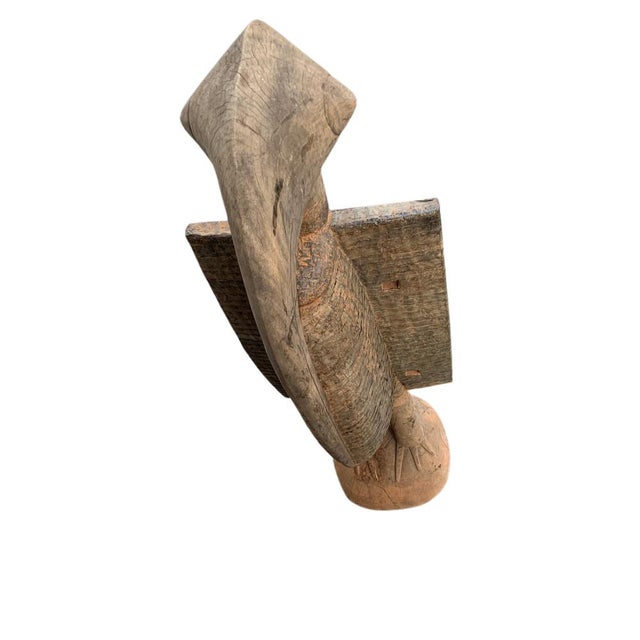 Early 20th Century Antique Wooden Senufo Bird Statue For Sale - Image 5 of 10
