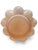 A striking vintage art glass vase in a beautiful soft blush-pink hue, featuring a sculptural ribbed body and an exuberant...