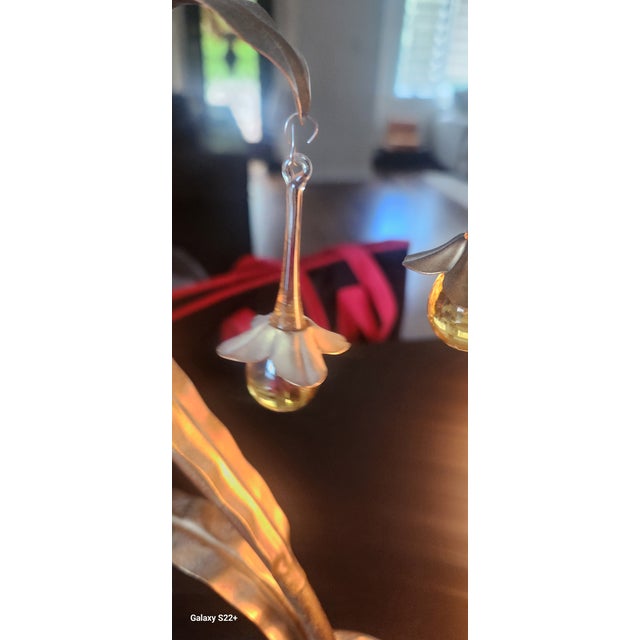 Victorian Victorian Swarovski Table Lamp - Unmarked For Sale - Image 3 of 6