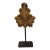 Gilded Architectural Fragment Sculpture on Stand | Classical Acanthus Leaf Decor For Sale