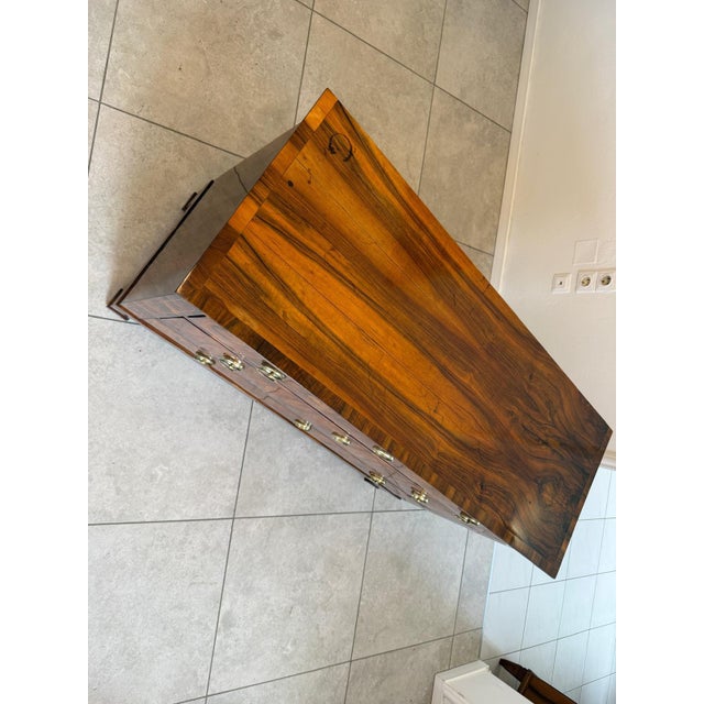 Brown Biedermeier Chest of Drawers in Walnut For Sale - Image 8 of 14