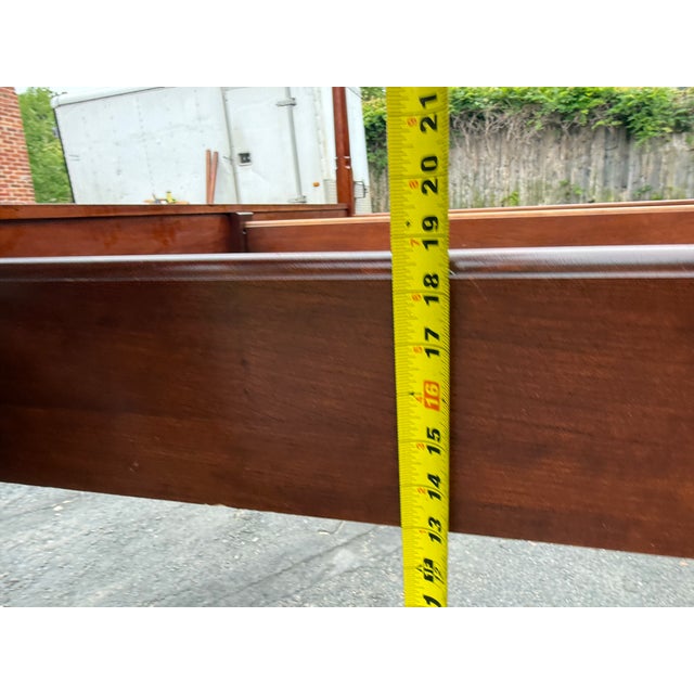 Brown Henkel-Harris King Size Wild Black Cherry Pencil Four-Poster Bed Frame For Sale - Image 8 of 18