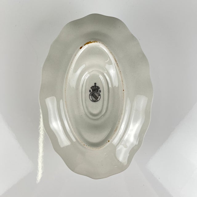 Streetlight Gravy Boat with Pink Pattern from KG Lunéville, 1980s For Sale - Image 6 of 8