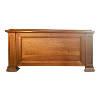Circa 1850 Victorian Era Cedar Lined Chest For Sale