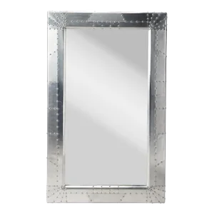 Midway Aviator Wall Mirror, Silver
