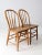 Brown Pair Antique Farmhouse Windsor Dining Chairs For Sale - Image 8 of 9