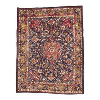 Late 20th Century Vintage Persian Mashhad Rug - 09'07 x 12'10 For Sale