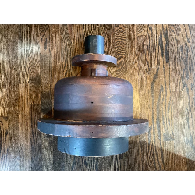 Impressive antique foundry mold, in two pieces. A great sculptural piece. Can also be hung on the wall from added d-rings...