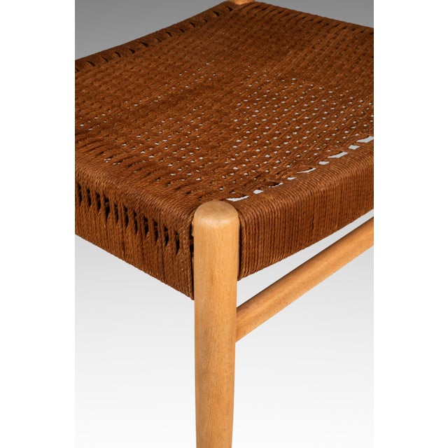 Rare Mid-Century Scandinavian Modern "Horn" Desk / Accent Armchair in Beech & Paper Cord Attributed to Folke Ohllson for Dux, Sweden, C. 1950s For Sale - Image 18 of 18