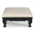 Traditional Celerie Kemble for Woodbridge Cintra Ottoman in Amsterdam Black For Sale - Image 3 of 4