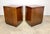 Mid Century Modern Milo Baughman Style Burlwood & Walnut Nightstands For Sale - Image 11 of 12