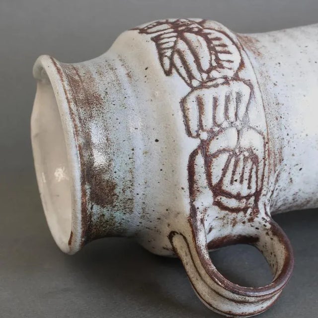 Large Vintage French Decorative Vase by Michel and Nicole Anasse, 1960s For Sale - Image 18 of 18