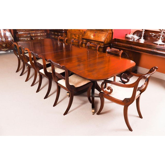 Vintage Regency Revival Dining Table by William Tillman, 1980s For Sale - Image 6 of 17