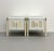 Vintage Postmodern Faux Bamboo & Cane Bedside Tables – Pair For Sale - Image 4 of 6