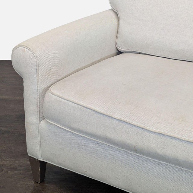 Textile Crate & Barrel Montclair 2-Seat Sofa in Light Beige For Sale - Image 7 of 10