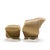 Textile Pierre Paulin for Artifort Mid Century Ribbon Chairs With Ottoman For Sale - Image 7 of 12