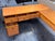 Wood Inbox Zero Furniture Nusaiba L-Shaped Lift-Top Cane Executive Desk For Sale - Image 7 of 12