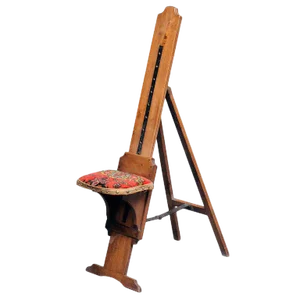 English Oak Easel and Seat Combination