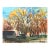 Original Oil Painting - New Hampshire Barns in an Autumn Setting, Signed-Elizabeth Orton Jones For Sale