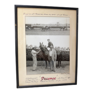 Vintage 47 Original Bert Morgan Dreamer Jamaica Horse Racing Jockey Photograph