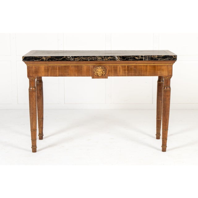 Wood Italian Walnut Console Table, 19th Century For Sale - Image 7 of 7