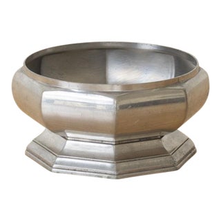 French Art Deco Silver Octagon Dish For Sale