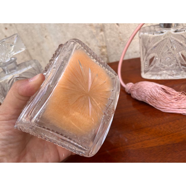 Inlaid Crystal Perfume Bottles, 1890s, Set of 3 For Sale - Image 8 of 9