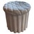 Serge Roche 1950s Trompe L’oeil Draped Plaster Ottoman Stool After Serge Roche For Sale - Image 4 of 8