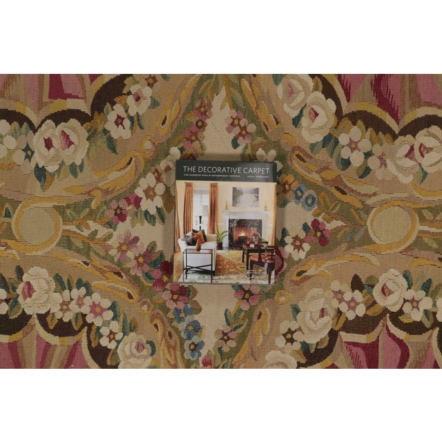 Oversized Vintage French Aubusson Rug by Rug & Kilim, France, 1950-1959 For Sale - Image 10 of 10