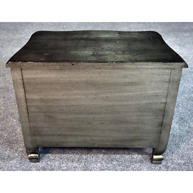 Late 20th Century Louis XV Style Distressed Painted Commode For Sale - Image 5 of 9