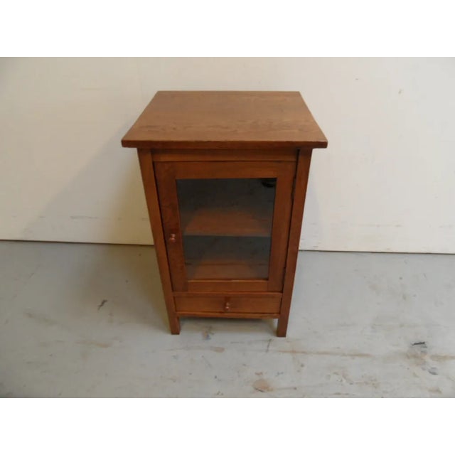 Vintage Dutch Oak Display Cabinet, 1930s For Sale - Image 9 of 11