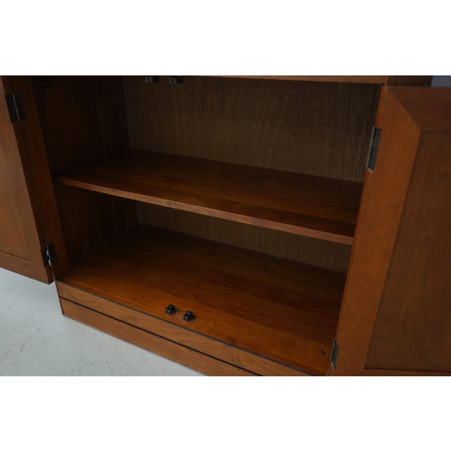 Wood Stickley 21st Century Collection Cherry China Cabinet For Sale - Image 7 of 18